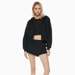 TNA Cropped Hoodie Jacket with Zipper